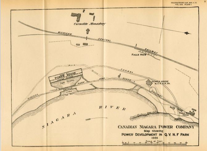 Map Showing the Niagara Power Station Development 1