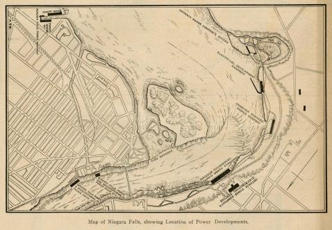 Map Showing the Niagara Power Station Development 2