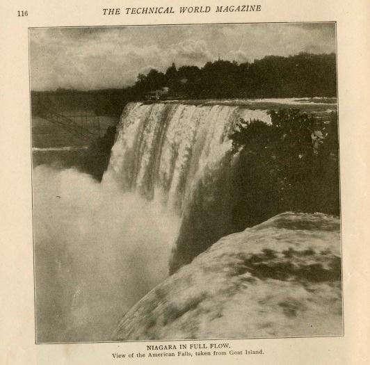 Niagar Falls In Full Flow